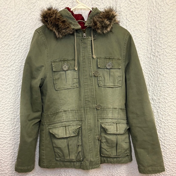 POLO RALPH LAUREN MILITARY STYLE WINTER HOODED WOMEN'S SIZE M JACKET - Picture 1 of 14